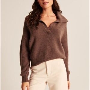 CREAM collared sweater